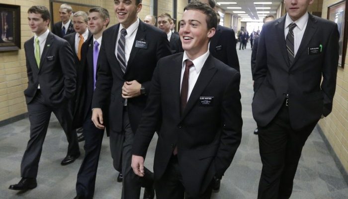 Mormon missionaries at the Missionary Training Center