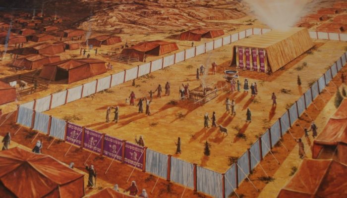 A painting of the Israelite's tabernacle