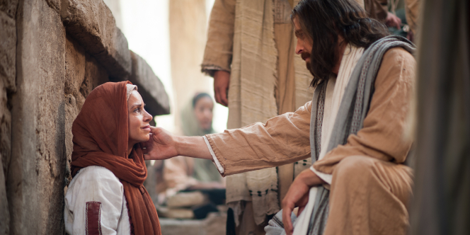 Jesus Heals Woman with an Issue of Blood