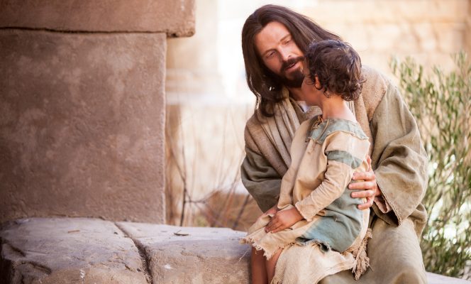 Jesus with young child