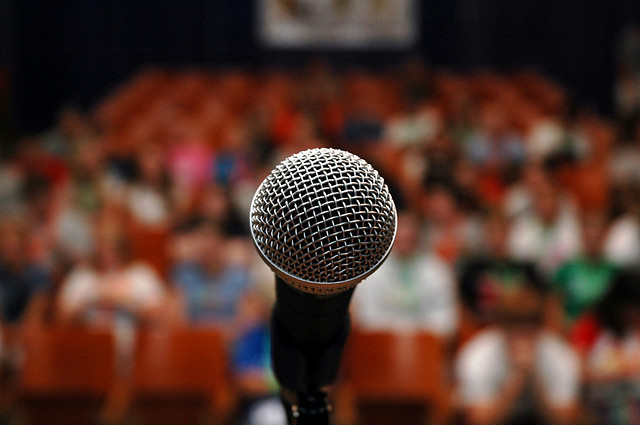 speakers view before giving sacrament meeting talks