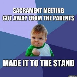Children in sacrament meeting meme
