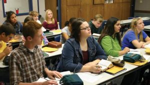 Students participate in class