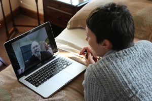 Skyping with family