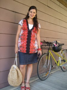 Girl and bike