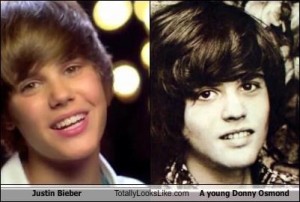 Justin Bieber and Donny Osmond