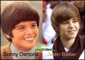 Donny Osmond and Justin Bieber