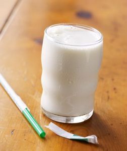 Cool glass of milk