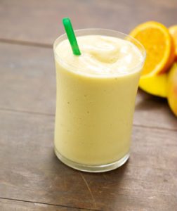Cool orange mango smoothie