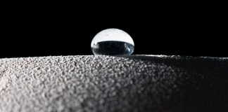 zoomed in raindrop