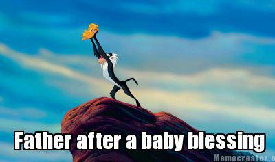 Father After Baby Blessing