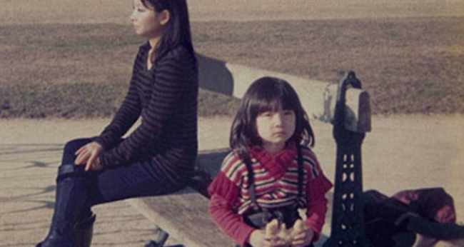 Chino Otsuka superimposes her adult self into pictures of her childhood