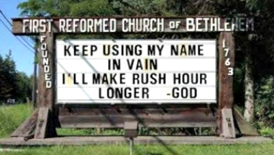 Keep using my name in vain. I'll make rush hour longer