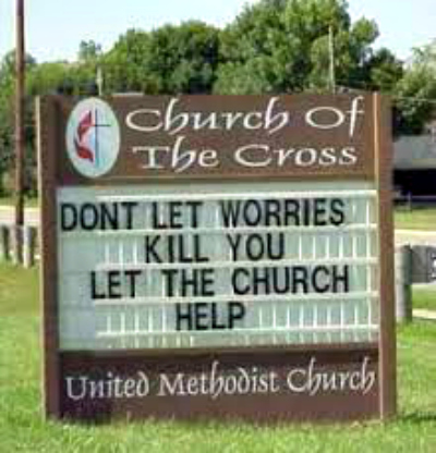 Don't let worries kill you let the church help