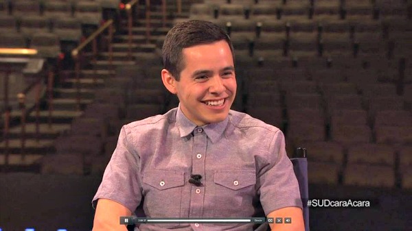 David Archuleta being interviewed on the show Face2Face