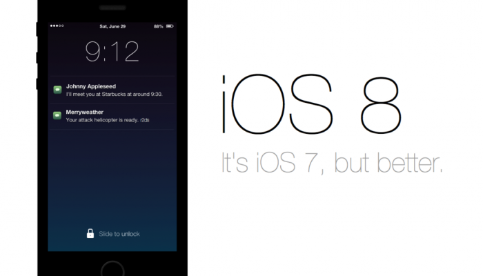 iPhone iOS 8