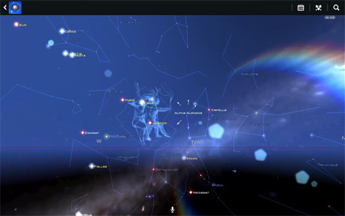 Screenshot of Star Chart on hongkiat.com