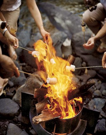 roasting marshmallows as part of a back to school guide