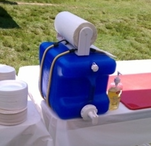 camping hack hand washing