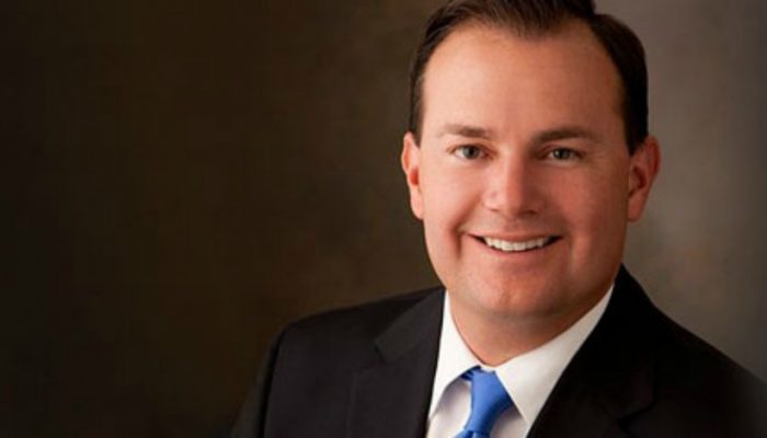 Photograph of Mike Lee, the senator from Utah and member of The Church of Jesus Christ of Latter-day Saints