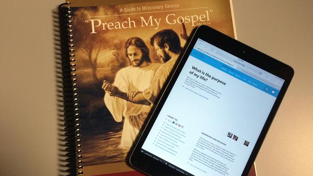 Missionary study guides: Preach My Gospel and Scripture Missionary App