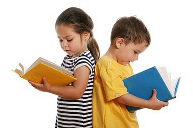 children reading