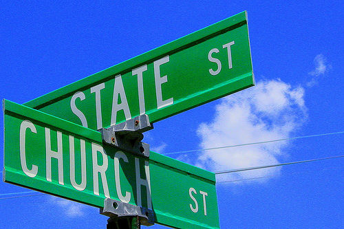 church state street signs