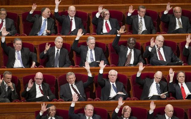 LDS members of the 70 sustaining votes