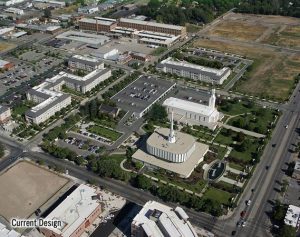 Photograph of the Ogden Temple Grounds prior to construction.