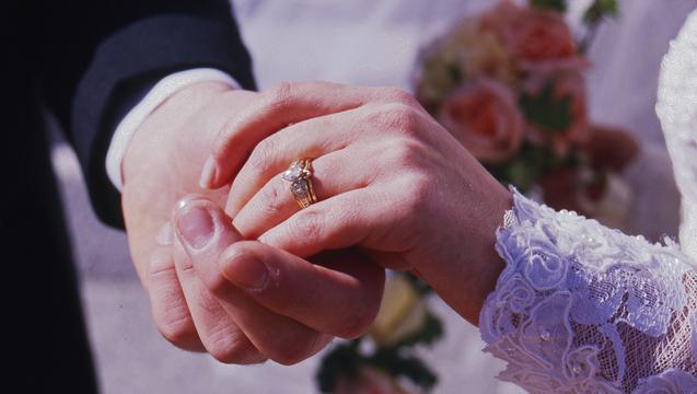 Bride and Groom Hand Shot