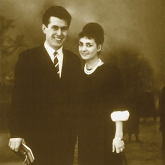 Newlyweds Dieter and Harriet Uchtdorf