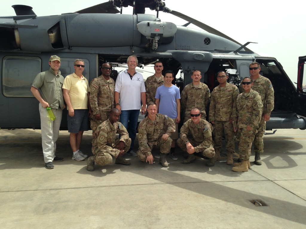 Archuleta with the rescue crew in Djibouti. From davidarchuleta.com