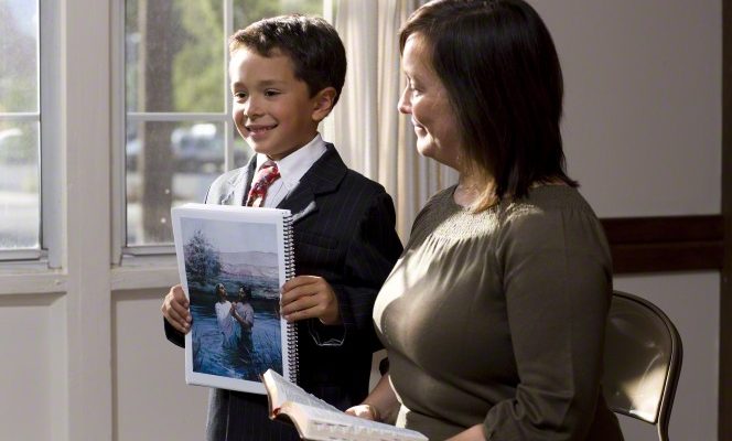 Child helping teach primary