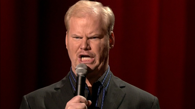 Jim Gaffigan Speaking into Microphone | 14 Clean Stand-Up Comedians That Will Have You Rolling With Laughter | Third Hour | List of Clean Comedians | Clean Comics