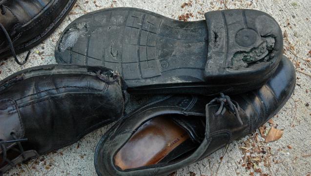 worn missionary shoes