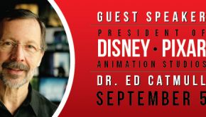 Dr Ed Catmull speaks at the Conference Center