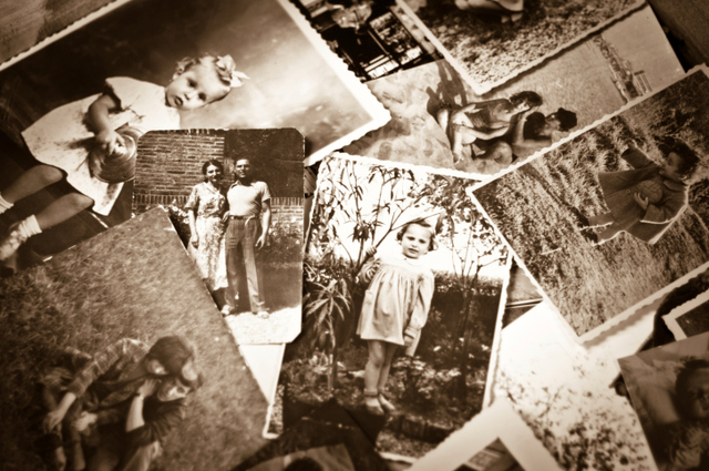 assortment of old pictures used in family history work