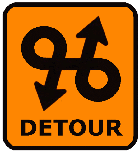 detour sign