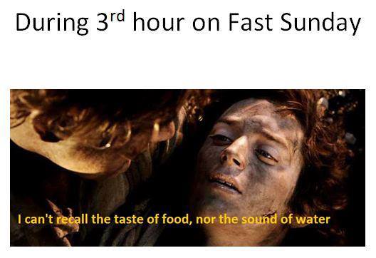 Fasting Lord of the Rings Meme
