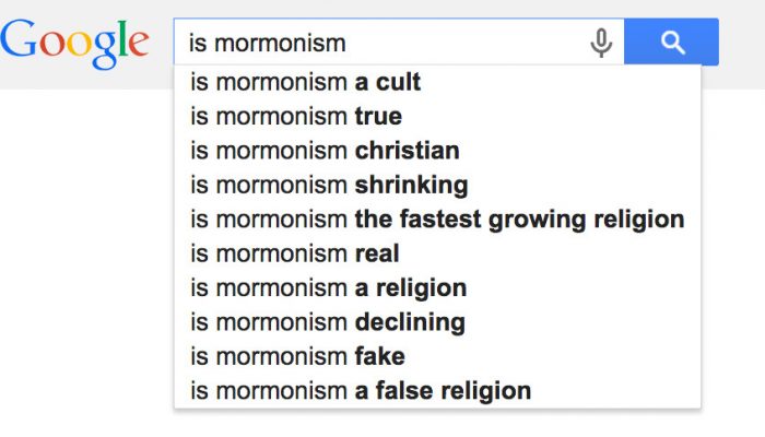 Google Search Mormonism
