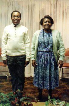 Keith L. Brown and mother