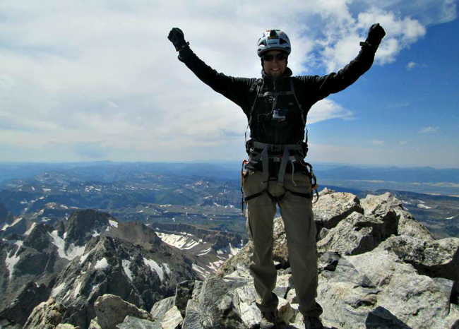 A mountaineer's successful summit of Grand Teton