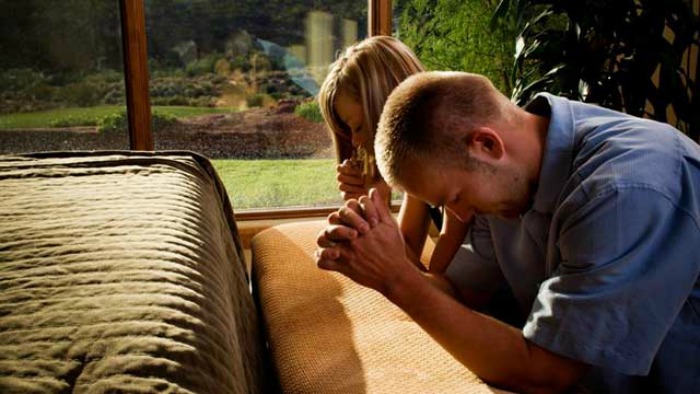 Mormon Couple Praying