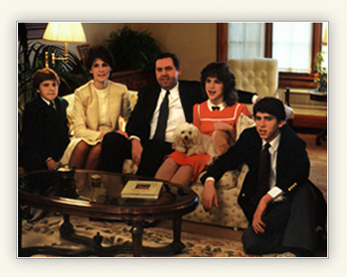 Jeffrey R. Holland with his wife and children, courtesy of LDS.org