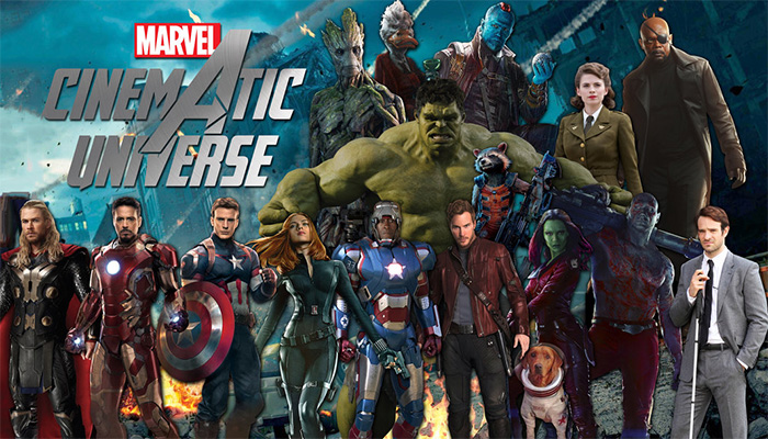 The characters from the Marvel Cinematic Universe