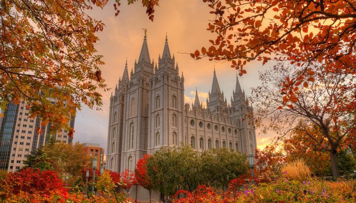 Salt Lake Temple LDS Autumn