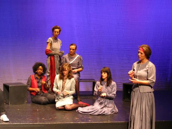 Actors perform Women of Faith Stage Play