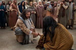 Cristo perdona a la mujer tomada en adultrey