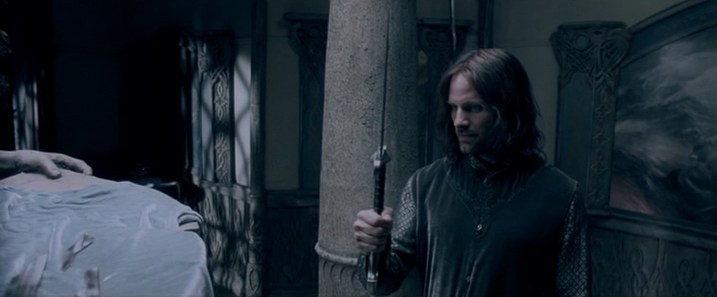 Aragorn Holding Sword and Concerned He Will Follow in Isildur’s Footsteps | The Hobbit/LOTR Quotes & Their Scripture Equivalents | Third Hour | Lord of The Rings Biblical References