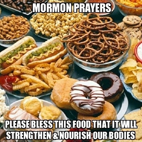 Blessing on the Food Mormon Meme